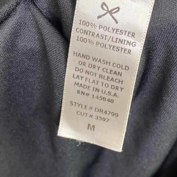 Everly Black Gold Layered Sleeveless Flowy Dress Women's Size Medium M - Picture 6 of 7